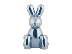 New Present time - Statue Balloon Bunny ceramic dark blue plated