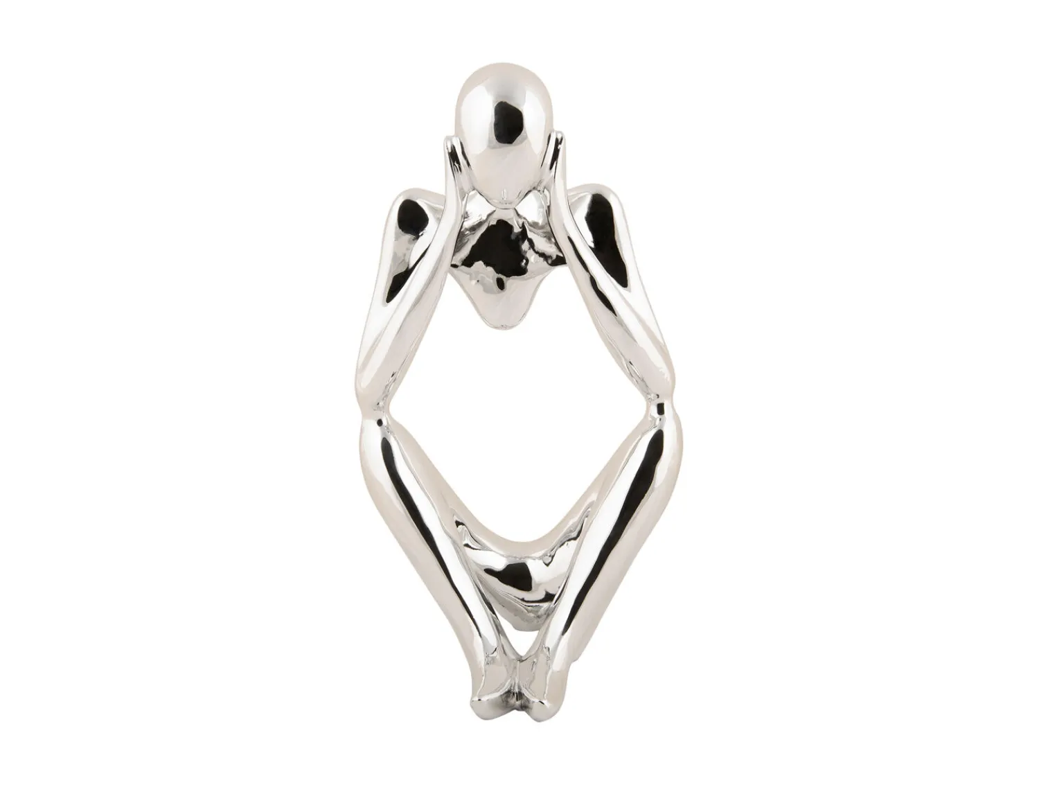 Discount Present time - Statue Dreaming polyresin chrome plated