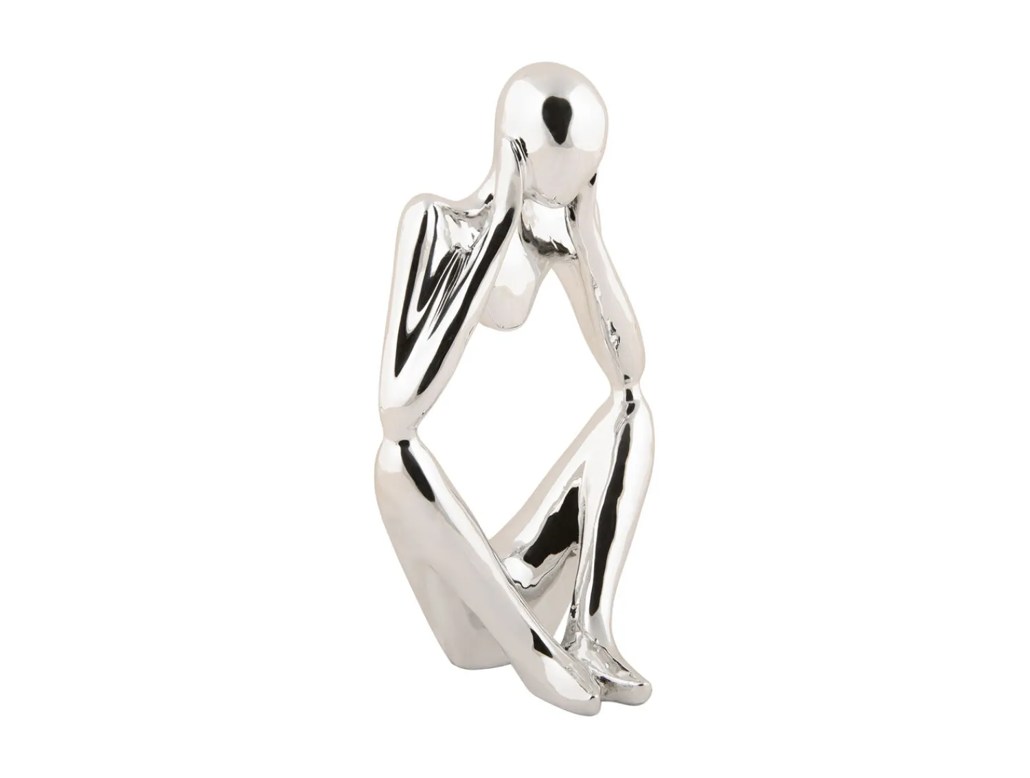 Discount Present time - Statue Dreaming polyresin chrome plated