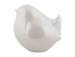 Discount Present time - Statue Fat bird metallic white