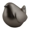 New Present time - Statue Fat bird metallic dark grey