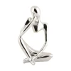 Online Present time - Statue Imagine polyresin chrome plated