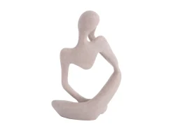 Discount Present time - Statue Imagine polyresin light grey
