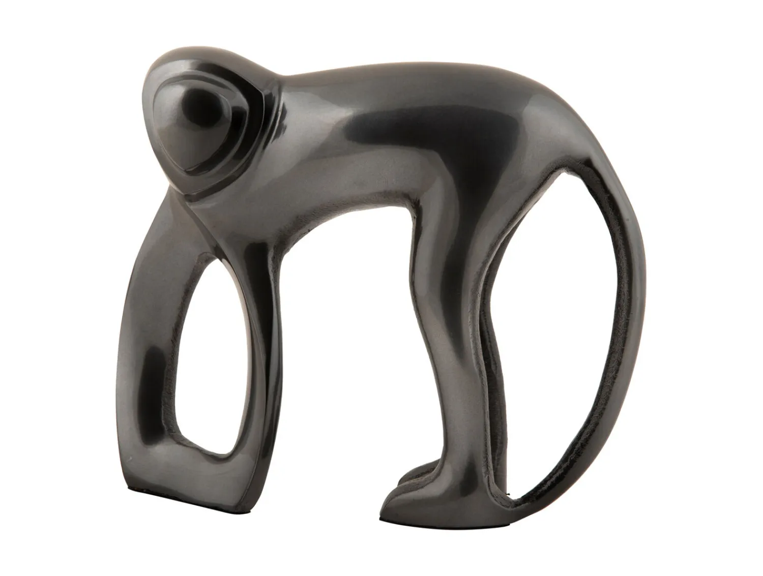 Clearance Present time - Statue Monkey metal gun metal