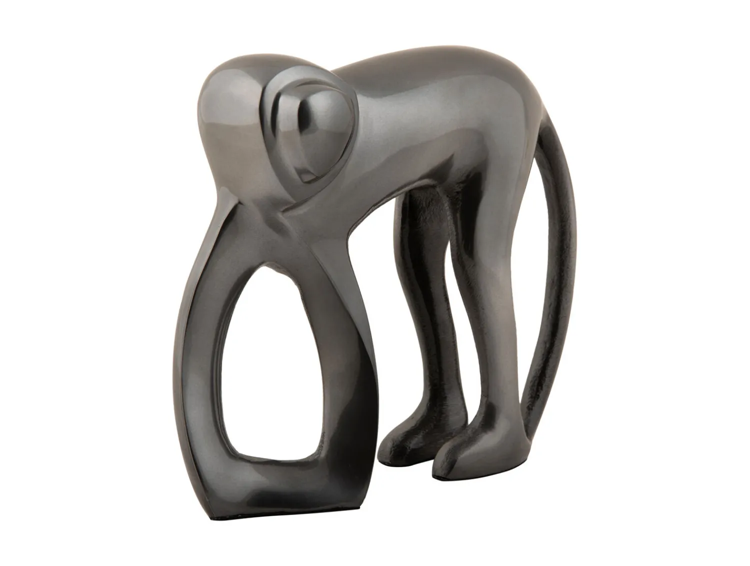 Clearance Present time - Statue Monkey metal gun metal