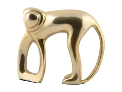 Outlet Present time - Statue Monkey metal gold plated