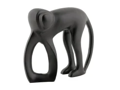 Online Present time - Statue Monkey metal matt black