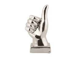 Present time - Statue Okay ceramic chrome plated