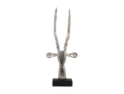 Discount Present time - Statue Reindeer Head brushed silver