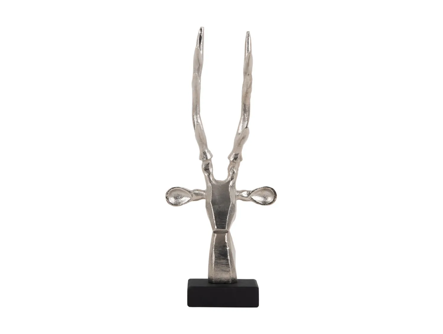 Discount Present time - Statue Reindeer Head brushed silver