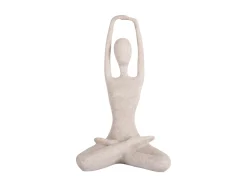 New Present time - Statue Stretched Lotus light grey