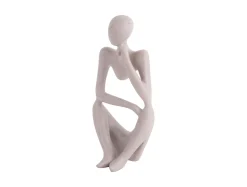 Outlet Present time - Statue Wondering polyresin light grey
