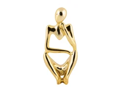 New Present time - Statue Wondering polyresin gold plated