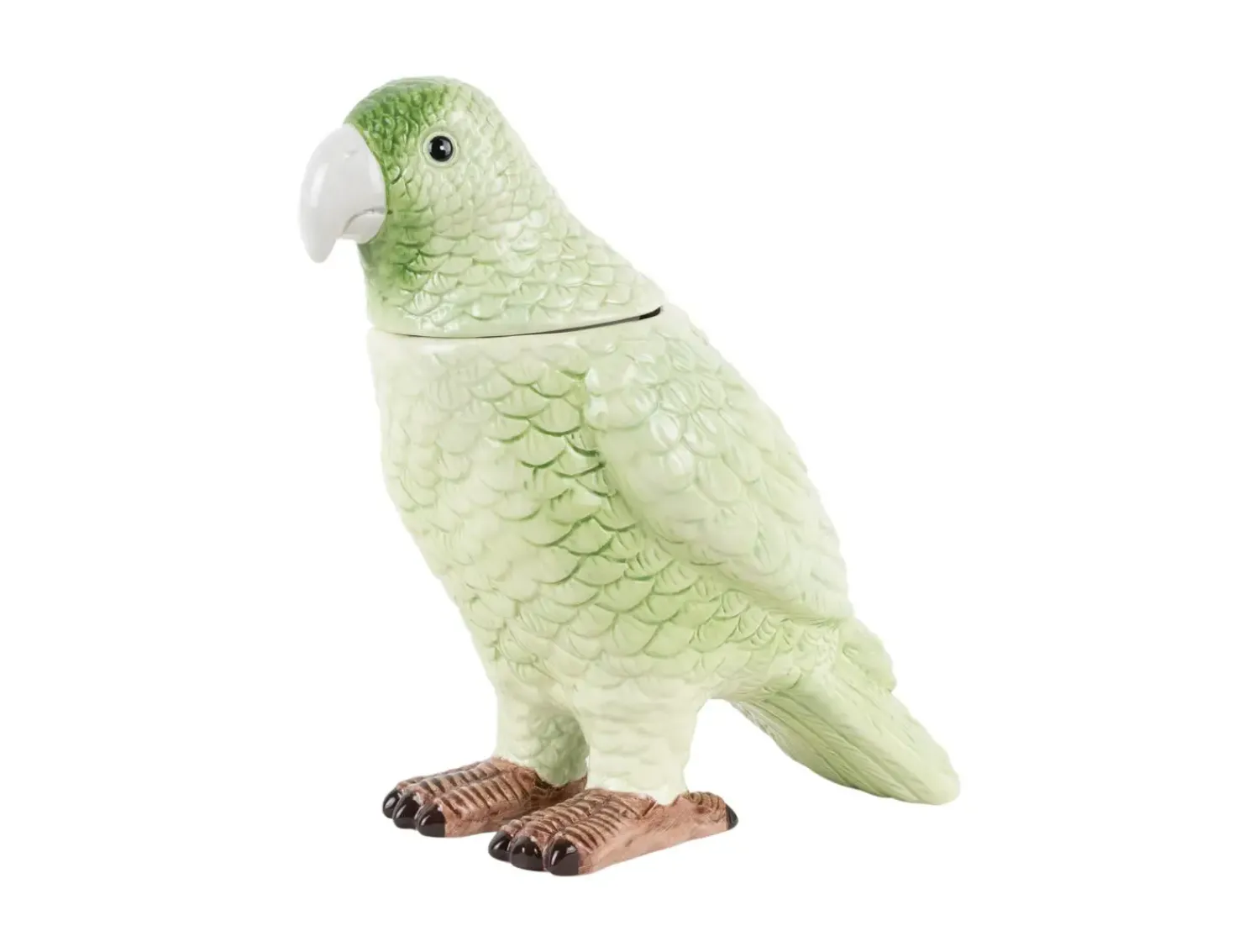 New Present time - Storage jar Bird soft green