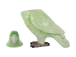 New Present time - Storage jar Bird soft green