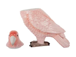 Present time - Storage jar Bird soft pink