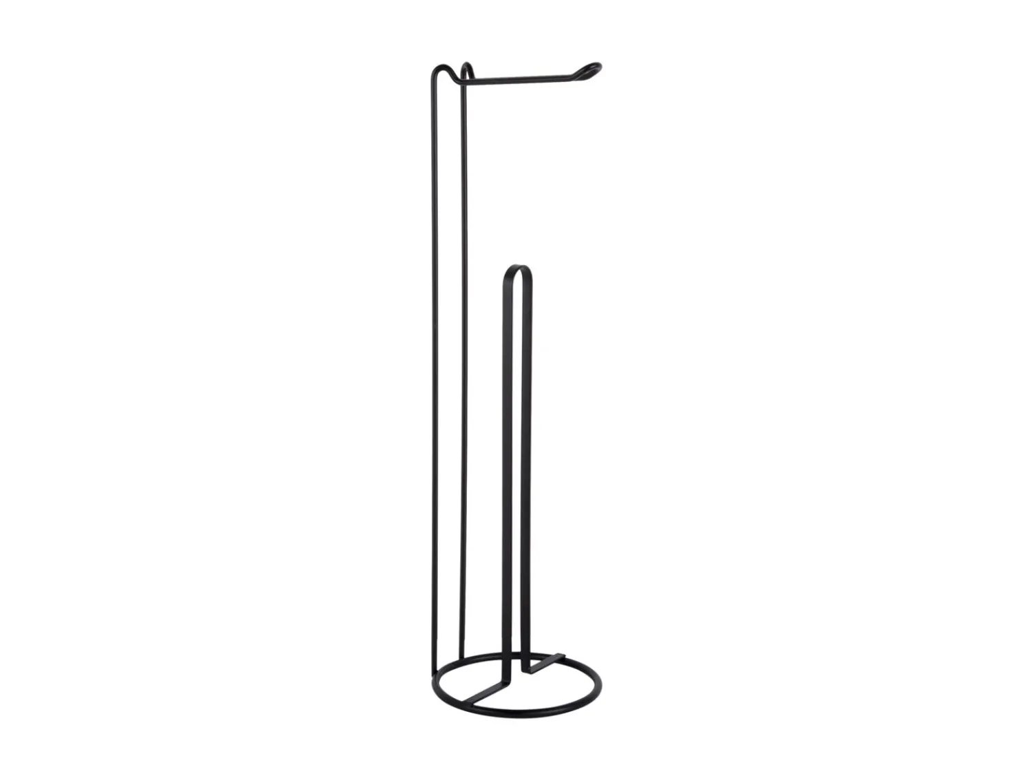 Hot Present time - Toilet roll holder Wired metal black