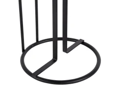 Hot Present time - Toilet roll holder Wired metal black