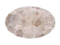 Outlet Present time - Tray Waved oval small marble brown