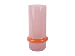Best Present time - Vase Animado Anillo large soft pink w. bright orange