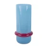 Present time - Vase Animado Anillo large soft blue w. bright pink
