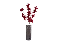 New Present time - Vase Bird On Branch large dark grey