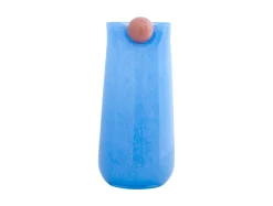New Present time - Vase Bolita glass large soft blue w. soft orange