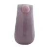 New Present time - Vase Bolita glass medium soft purple w. soft pink