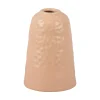 New Present time - Vase Carve Wide ceramic matt soft pink