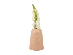 New Present time - Vase Carve Wide ceramic matt soft pink