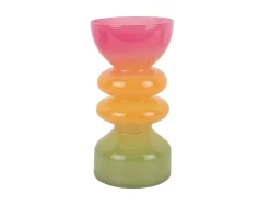 Best Present time - Vase Funky Vibes glass large multi colour