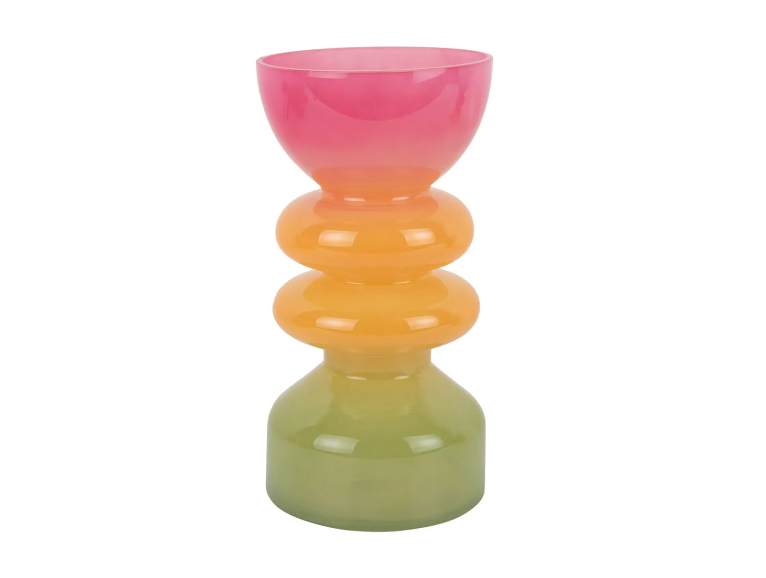 Best Present time - Vase Funky Vibes glass large multi colour