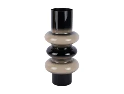 New Present time - Vase Grato medium black w. warm grey