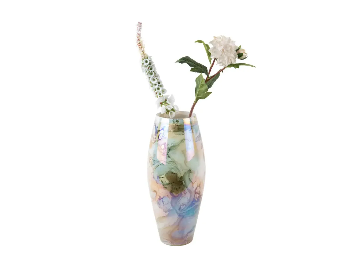 Online Present time - Vase Melange cone pearly jungle green