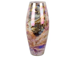 Clearance Present time - Vase Melange cone pearly chocolate brown
