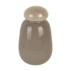 Hot Present time - Vase Nuevo Dulce dark grey w. warm grey lid