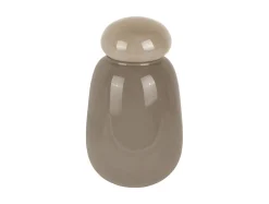 Hot Present time - Vase Nuevo Dulce dark grey w. warm grey lid