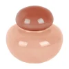 Outlet Present time - Vase Nuevo Dulce small soft pink w. tan rose lid