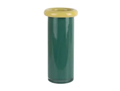 New Present time - Vase Plegado L retro green w. soft yellow
