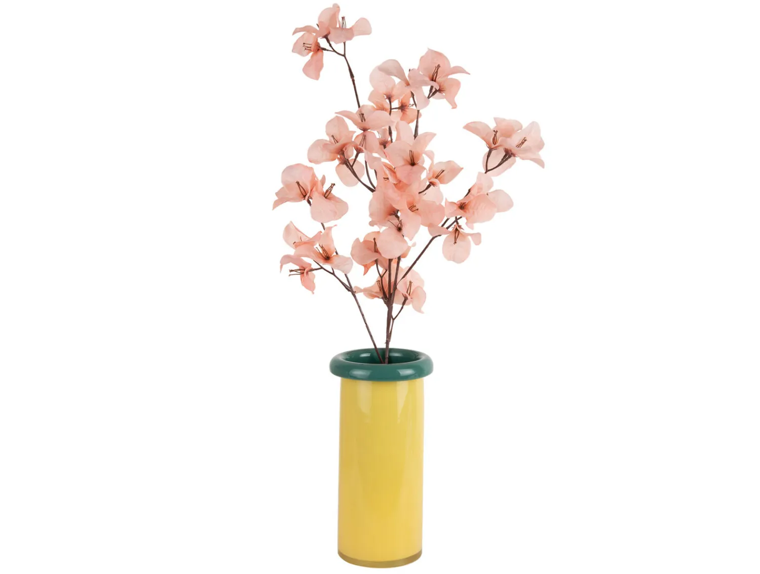Best Present time - Vase Plegado S soft yellow w. retro green