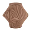 Outlet Present time - Vase Twisted Rib soft brown