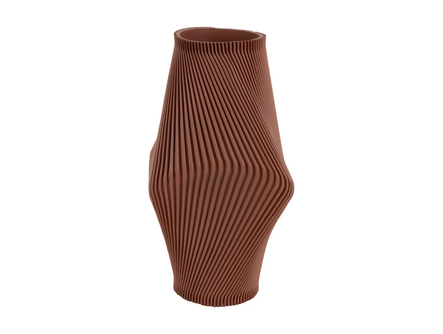 New Present time - Vase Twisted Rib large warm brown