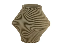 Outlet Present time - Vase Twisted Rib tea green