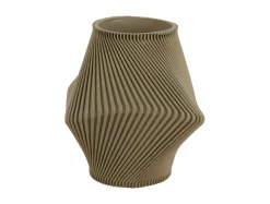 Outlet Present time - Vase Twisted Rib tea green