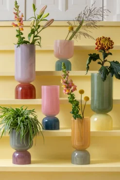 Sale Present time - Vase Variado Colores small grayed jade w. light mauve
