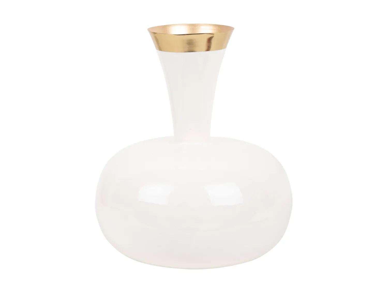 New Present time - Vase Yara large enamel white