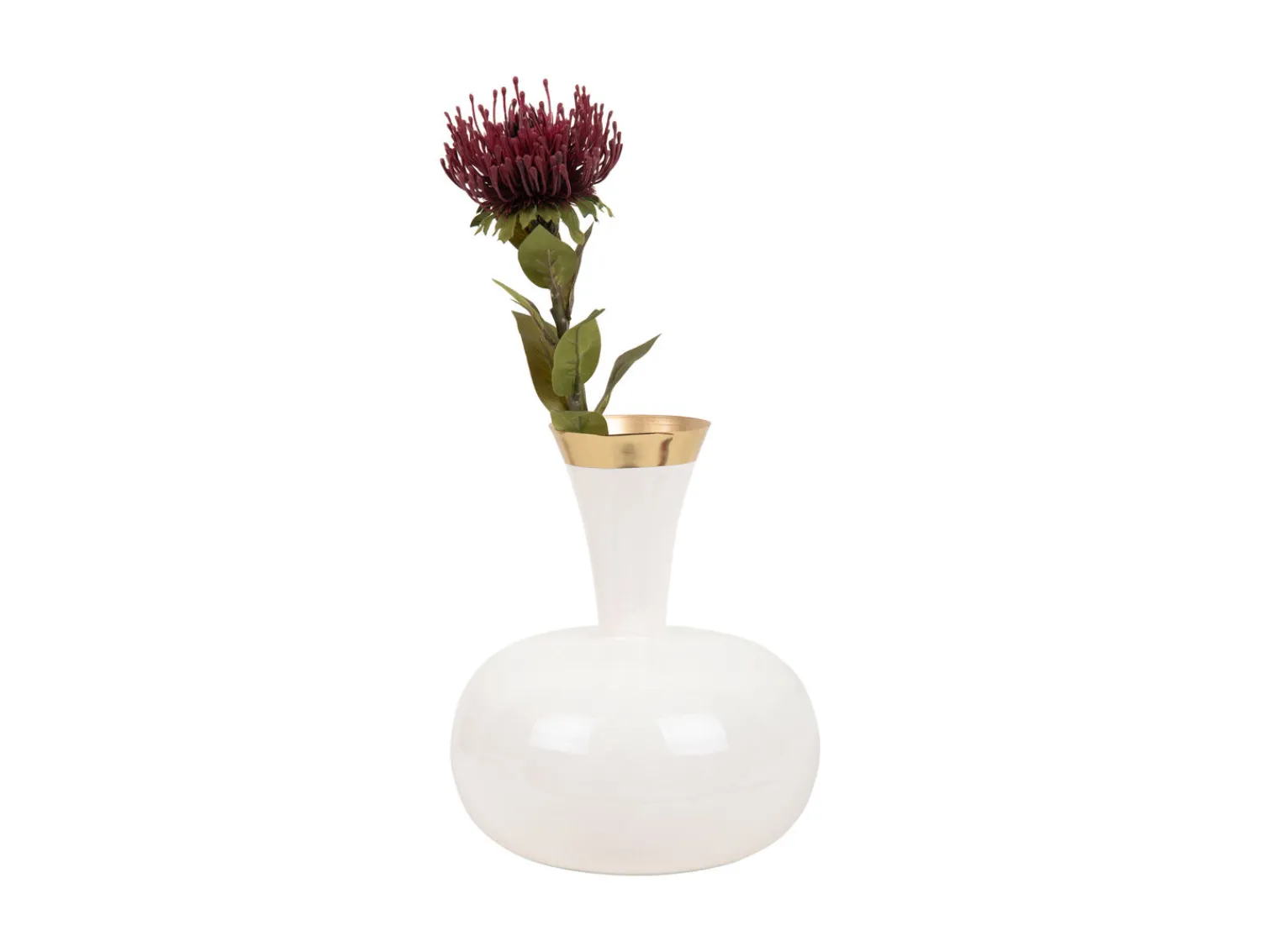 New Present time - Vase Yara large enamel white