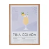 Hot Present time - Wall art Pina Colada soft purple