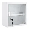 Present time - Wall cabinet Medicine small metal white