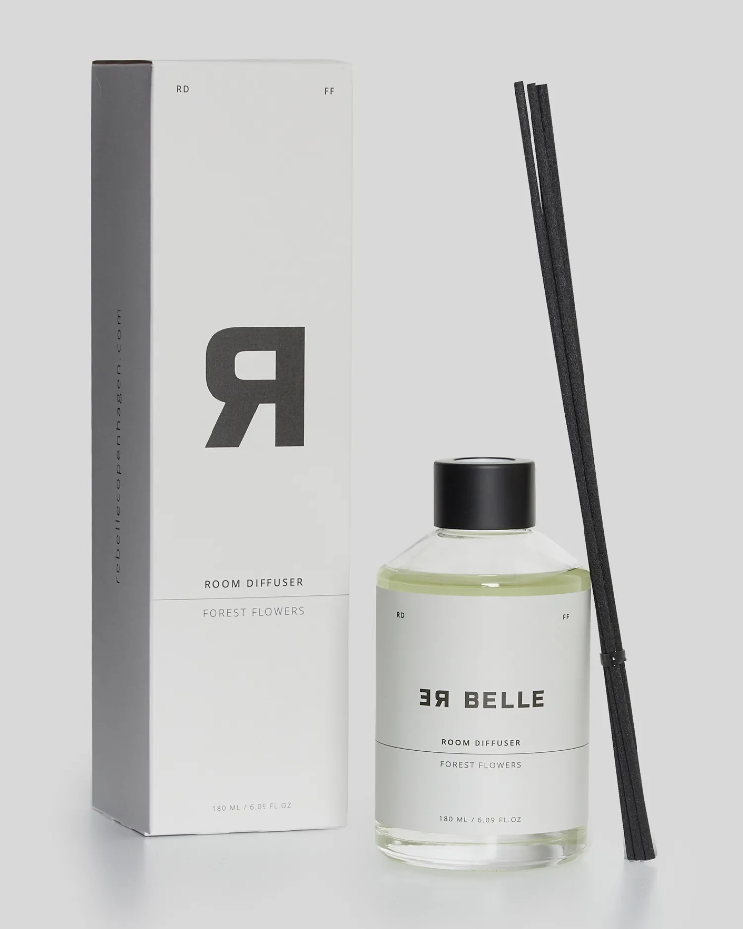 New Rebelle Copenhagen - Room Diffuser Forest Flowers 180 ml - Glas